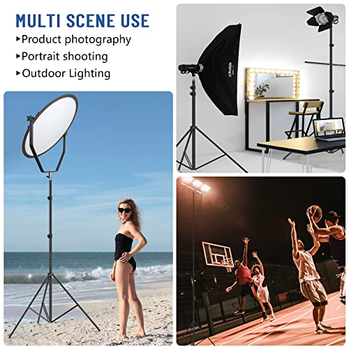 13ft Heavy Duty Light Stand Photography, Sdfghj Air Cushioned 13'/160inch/400cm Sky High Tripod Lighting Stand with Case for Gimbal Stabilizer Video Camera Sports Shooting Studio LED Ring Light Flash