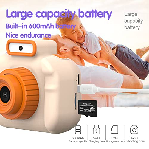 CARRYKING Kids Camera for Boys Girls, Kids Camera Toys for 3-8 Year Old Boys, 4800 W Front & Rear 1080P HD Children's Digital Camera with Flashlight, 800mah Battery