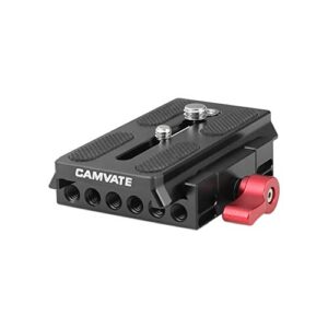 camvate quick release base plate compatible with manfrotto 501/504/ 577/701 tripod standard accessory – 1419
