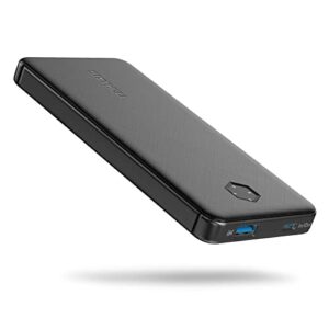 sixthgu portable charger, s2101 power bank 10000mah usb c battery pack with 3a fast charging and dual output for iphone, samsung galaxy and more（black）