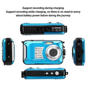 HD Waterproof Digital Camera for Photography, 1080P 30M 16X 10ft Digital Zoom Camera for Kids Adult Elderly Beginners.