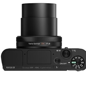 Sony RX100 IV 20.1 MP Premium Compact Digital Camera w/ 1-inch Sensor, 4K Movies and 40x Super Slow Motion HD DSCRX100M4/B