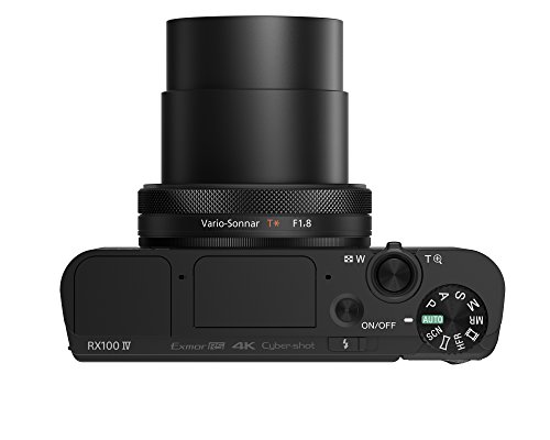 Sony RX100 IV 20.1 MP Premium Compact Digital Camera w/ 1-inch Sensor, 4K Movies and 40x Super Slow Motion HD DSCRX100M4/B