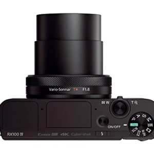 Sony RX100 IV 20.1 MP Premium Compact Digital Camera w/ 1-inch Sensor, 4K Movies and 40x Super Slow Motion HD DSCRX100M4/B