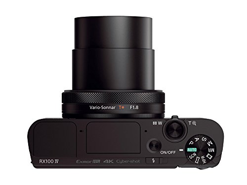 Sony RX100 IV 20.1 MP Premium Compact Digital Camera w/ 1-inch Sensor, 4K Movies and 40x Super Slow Motion HD DSCRX100M4/B