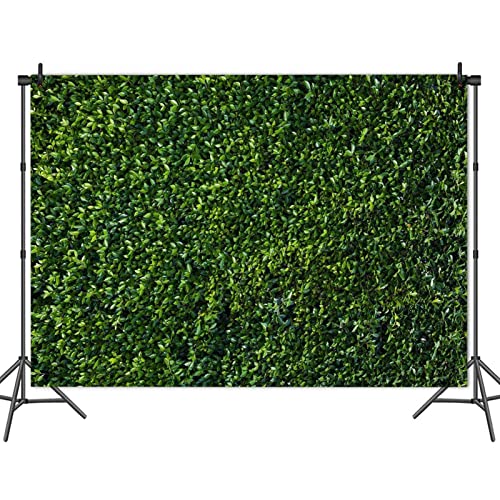 HQM 9x6ft 3D Green Leaves Nature Spring Theme Photo Background Wedding Birthday Party Newborn Baby Shower Photography Backdrops Zoo Decor Banner Dessert Cake Table Decor Booth