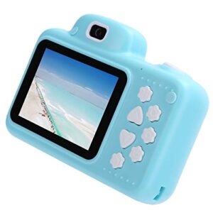 01 Video Camera, Shockproof Shell Kid Photography Toy 2.4in Full HD Screen Children Gift Kids Camera, 1080P for Christmas for Holiday Travel(Blue, Pisa Leaning Tower Type)