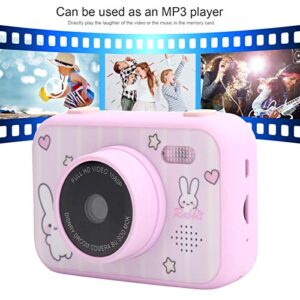 Children Camera, Mp3 Player Fast Charging Video Camera, 3.5 Inch LCD Video Recording Taking Photos Previewing Flash Mode for Kids Girls(Pink)