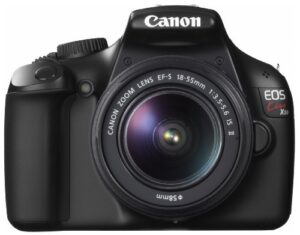 canon digital slr camera eos kiss x50 with ef-s18-55mm is ii lens kit (black) – international version (no warranty)