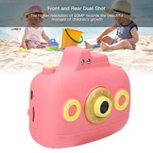 Salaty Kids Camera, Digital Electronic Gift 2.4inch HD Video Camera Front/Rear Dual Shot Mini for Recording Videos(Pink)