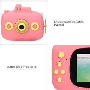 Salaty Kids Camera, Digital Electronic Gift 2.4inch HD Video Camera Front/Rear Dual Shot Mini for Recording Videos(Pink)