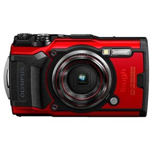 Olympus Tough TG-6 Digital Camera, Red PT-059 Underwater Housing for TG-6 Cameras, Waterproof to 147 Feet