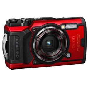 Olympus Tough TG-6 Digital Camera, Red PT-059 Underwater Housing for TG-6 Cameras, Waterproof to 147 Feet