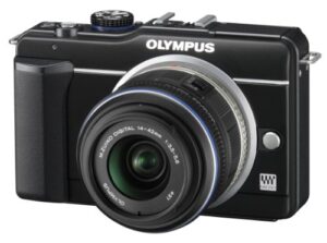 olympus pen e-pl1s 12.3mp live mos micro four thirds interchangeable lens digital camera with m.zuiko digital 14-42mm f3.5-5.6 ii (black)
