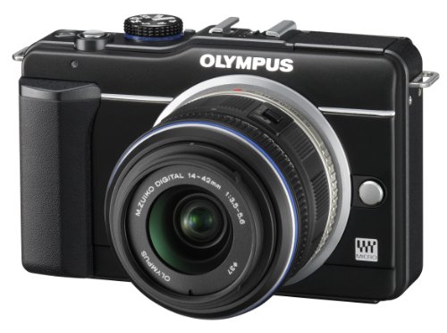 Olympus Pen E-PL1s 12.3MP Live MOS Micro Four Thirds Interchangeable Lens Digital Camera with M.ZUIKO Digital 14-42mm F3.5-5.6 II (Black)