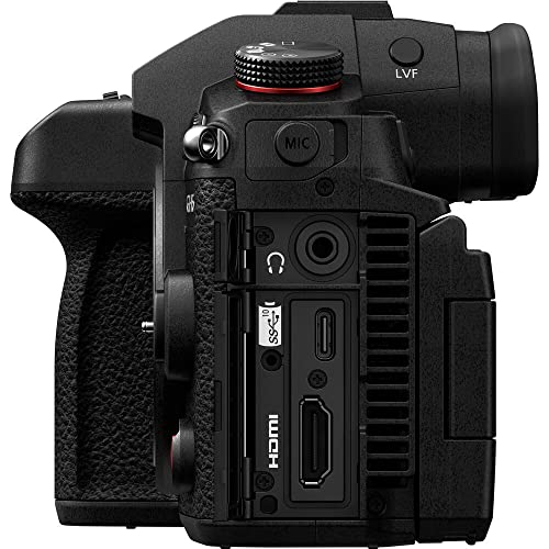 Panasonic Lumix GH6 Mirrorless Camera (DC-GH6BODY) + Panasonic 35-100mm Lens + Sony 64GB Tough SD Card + Color Filter Kit + Filter Kit + Wide Angle Lens + Telephoto Lens + Lens Hood + More (Renewed)