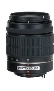 Pentax K-x 16203 Digital SLR Camera with DA L 18-55 and 50-200mm Lenses (Red)