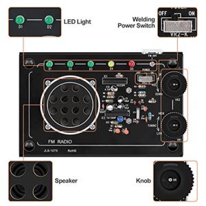 DIY Radio FM Receiver Kit - MakerFocus FM Radio Kits Build Your Own Radio Soldering Project for Beginners Kids Students Adults to Learn