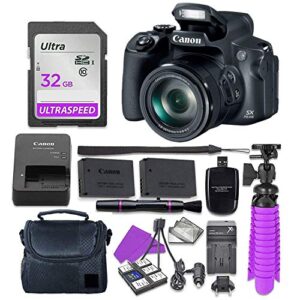 canon powershot sx70 hs 20.3mp 4k video digital camera with 18 accessories value bundle