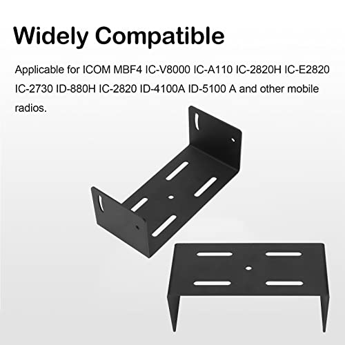 Mobile Mounting Bracket for ICOM, Universal Metal Radio Panel Bracket for ICOM MBF4 IC‑V8000 IC‑A110 IC‑2820H IC‑E2820 IC‑2730 ID‑880H IC‑2820 ID4100A ID5100 A, etc