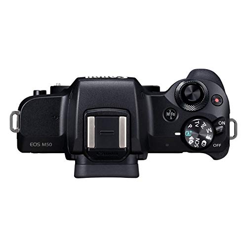 Canon EOS M50 Mirrorless Digital Camera (International Model) (w/ 18-150 STM Lens, Black)