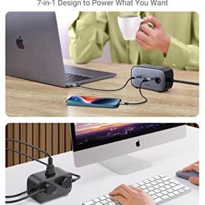 UGREEN 100W USB C Charging Station, DigiNest Pro GaN Power Strip with USB C, Desktop Charging Station with 3 AC, 3 USB C and 1 USB A, 6ft Extension Cord, for iPhone 14 Galaxy S23 iPad Air MacBook Pro