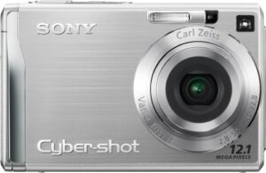 sony cybershot dscw200 12.1mp digital camera with 3x optical zoom and super steady shot
