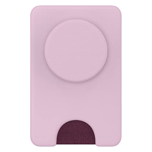 PopSockets: Phone Wallet with Expanding Grip, Phone Card Holder, Wireless Charging Compatible, Wallet for MagSafe - Blush Pink