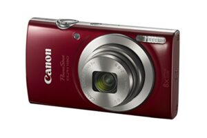 canon powershot elph 180 digital camera w/image stabilization and smart auto mode (red)