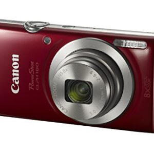 Canon PowerShot ELPH 180 Digital Camera w/Image Stabilization and Smart AUTO Mode (Red)