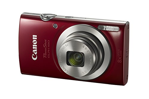 Canon PowerShot ELPH 180 Digital Camera w/Image Stabilization and Smart AUTO Mode (Red)