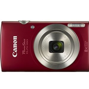 Canon PowerShot ELPH 180 Digital Camera w/Image Stabilization and Smart AUTO Mode (Red)