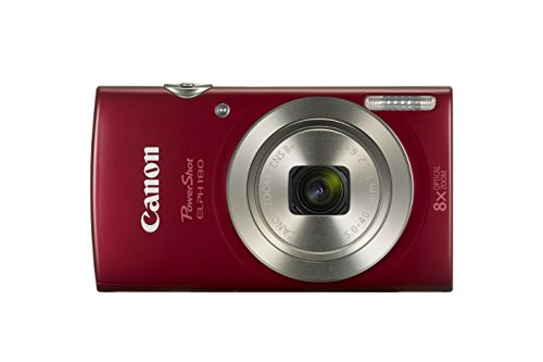 Canon PowerShot ELPH 180 Digital Camera w/Image Stabilization and Smart AUTO Mode (Red)