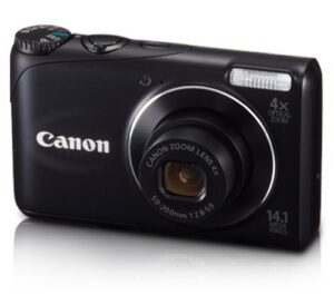 canon powershot a2200 14.1 mp digital camera with 4x optical zoom (black)