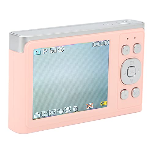 4K Digital Camera, Autofocus 50MP Kids Camera with LED Fill Light, 16X Zoom Compact Pocket Camera with 2.88in IPS HD Large Screen, for 4-15 Year Old Kid Children Teen Student Girls Boys(Pink)