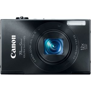 canon powershot elph 520 hs 10.1 mp cmos digital camera with 12x ultra wide-angle optical image stabilized zoom lens and full 1080p hd video (black)