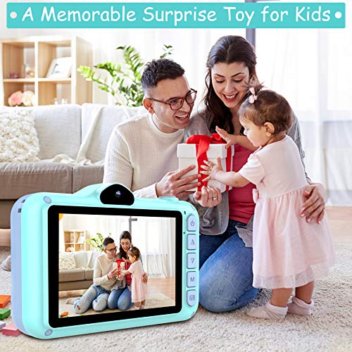 Coolwill Kids Camera for Girls & Boys, 12MP 1080P FHD Digital Camera with 3.5 inch Large Screen & 8X Digital Zoom, Children's Birthday Gifts, Kids Selfie Camera Come with 32G TF Card