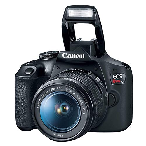 Canon EOS Rebel T7 DSLR Camera w/ 18-55mm F/3.5-5.6 is II Lens + 32GB SD Card + More (Renewed)