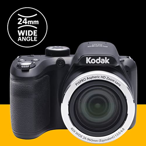 Kodak PIXPRO Astro Zoom AZ401-BK 16MP Digital Camera with 40X Optical Zoom and 3" LCD (Black)