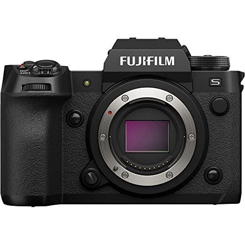 Fujifilm X-H2S Mirrorless Digital Camera Body Bundle, Includes: SanDisk 64GB Extreme PRO CFexpress Memory Card Type B, Spare Battery + More (6 Items)