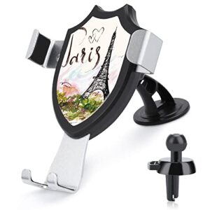 eiffel tower paris car phone holder long arm suction cup phone stand universal car mount for smartphones