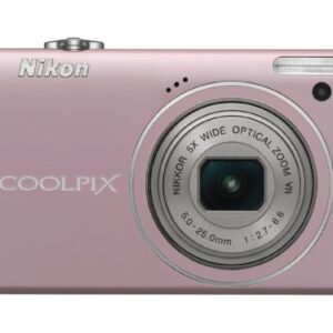 Nikon Coolpix S640 12.2MP Digital Camera with 5x Wide Angle Optical Vibration Reduction (VR) Zoom and 2.7-inch LCD (Precious Pink)