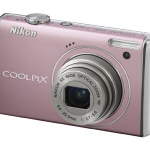 Nikon Coolpix S640 12.2MP Digital Camera with 5x Wide Angle Optical Vibration Reduction (VR) Zoom and 2.7-inch LCD (Precious Pink)