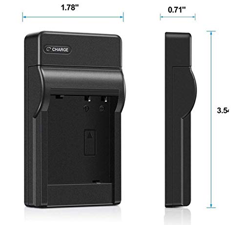 Battery Charger for Sony Alpha ILCE-7, ILCE-7M2, ILCE-7R, ILCE-7RM2, ILCE-7S, ILCE-7SM2, ILCE-6300L, ILCE-6300M, ILCE-6400L, ILCE-6400M, ILCE-6500M Mirrorless Digital Camera