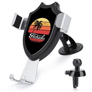 florida palm sunset car phone holder long arm suction cup phone stand universal car mount for smartphones