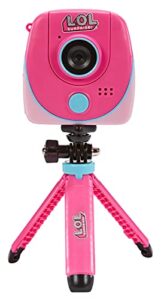 lol surprise hd studio camera, high-definition camera for photos and videos, green screen for special effects and backgrounds, flip-out selfie camera, selfie stick, auto timer, tripod, gift ages 6+