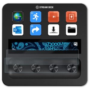 Bruni Screen Protector Compatible with Elgato Stream Deck Plus Protector Film, Crystal Clear Protective Film (2X)