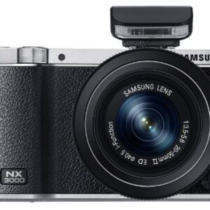 Samsung EV-NX3000BEIUS Wireless Smart 20.3MP Compact System Camera with 3-Inch LCD and 20-50mm Compact Zoom (Black)