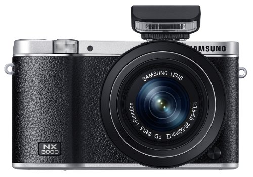 Samsung EV-NX3000BEIUS Wireless Smart 20.3MP Compact System Camera with 3-Inch LCD and 20-50mm Compact Zoom (Black)