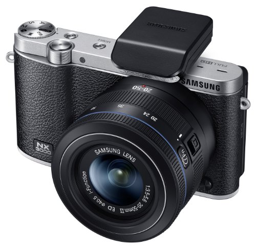 Samsung EV-NX3000BEIUS Wireless Smart 20.3MP Compact System Camera with 3-Inch LCD and 20-50mm Compact Zoom (Black)